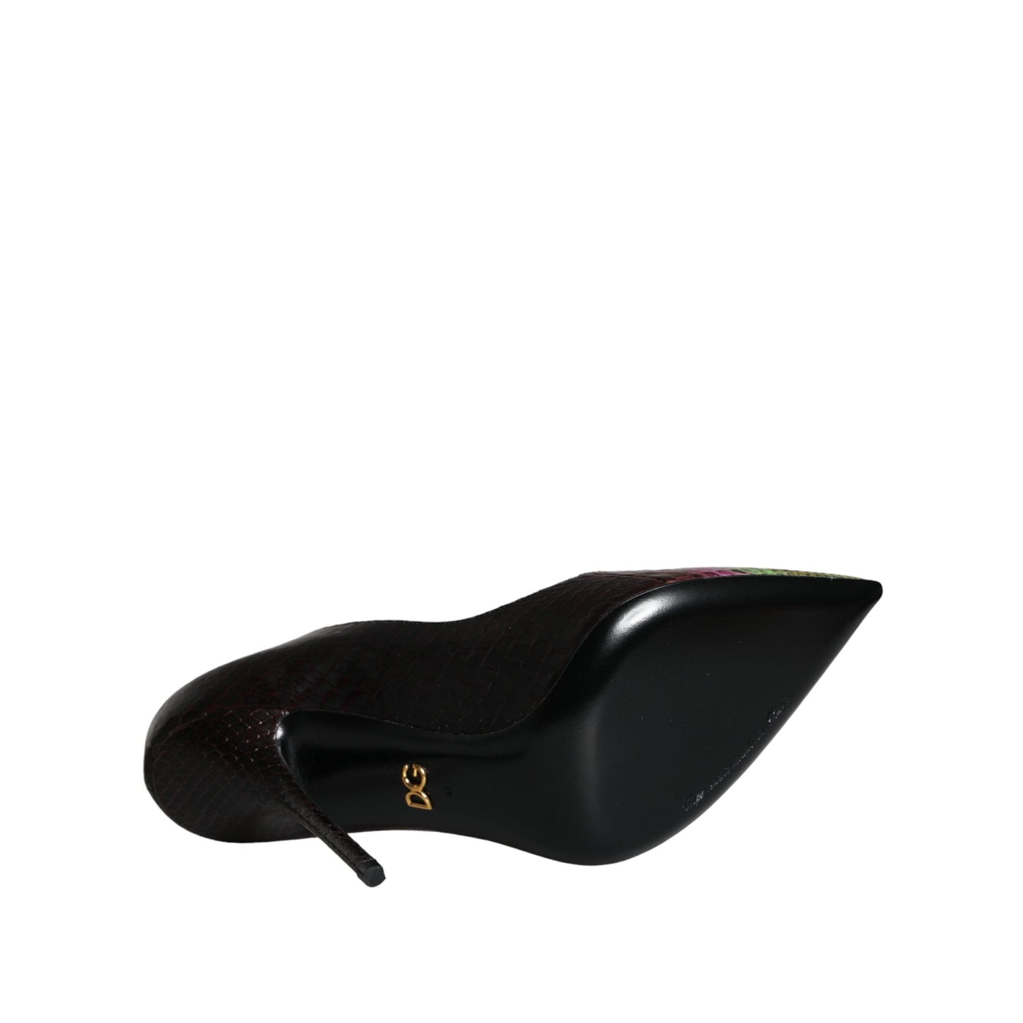 Dolce & Gabbana Multicolor Exotic Leather Heels Pumps Shoes