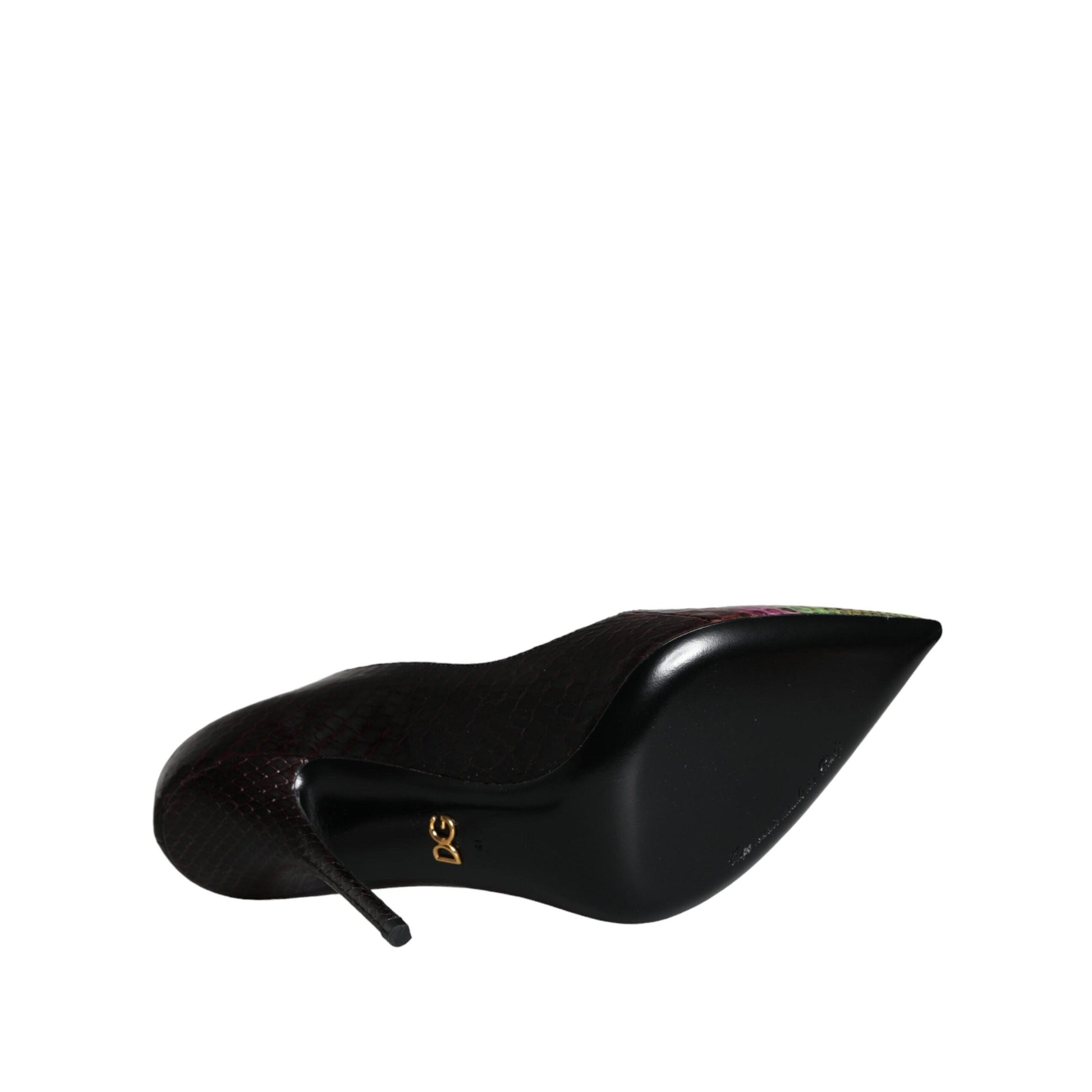 Dolce & Gabbana Multicolor Exotic Leather Heels Pumps Shoes