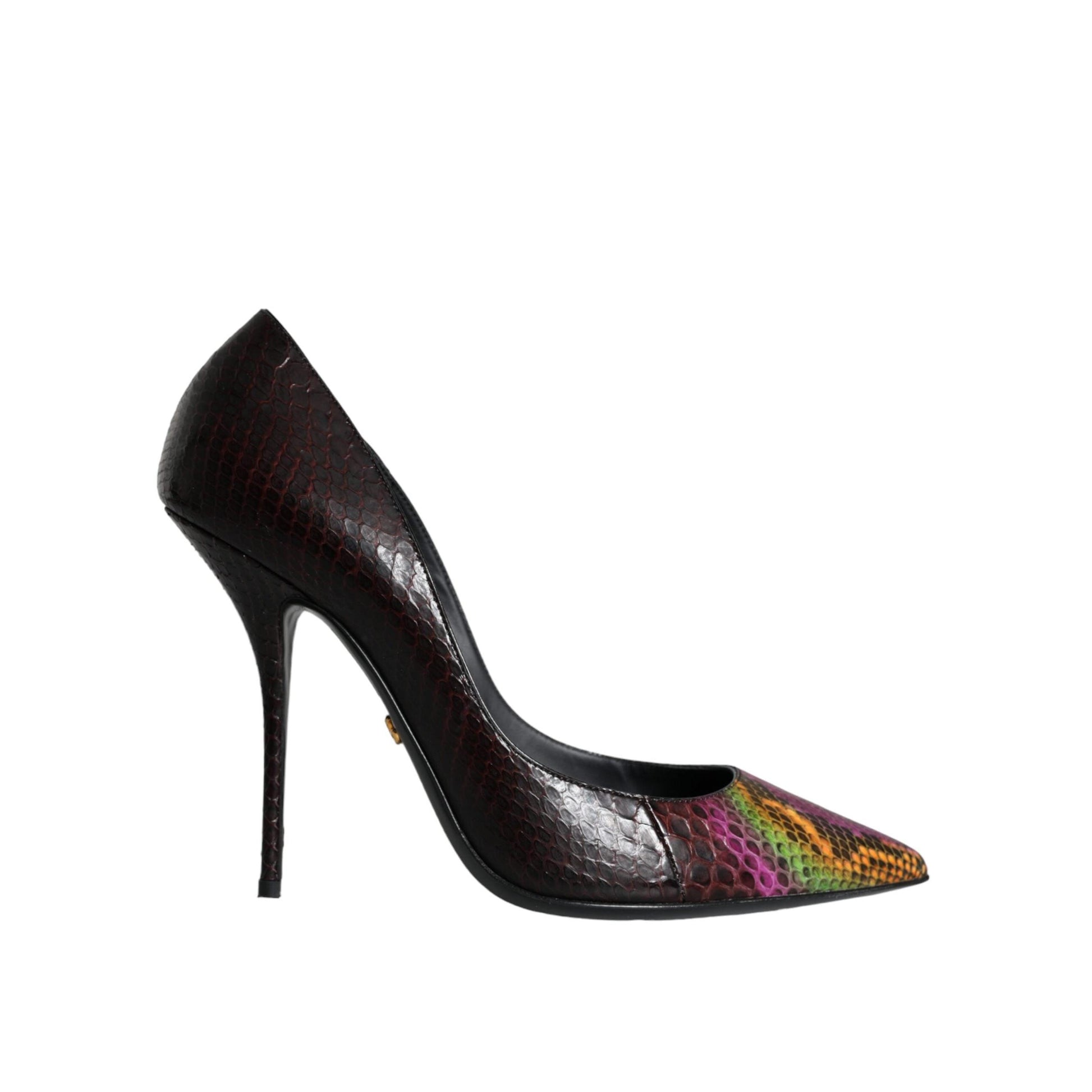 Dolce & Gabbana Multicolor Exotic Leather Heels Pumps Shoes