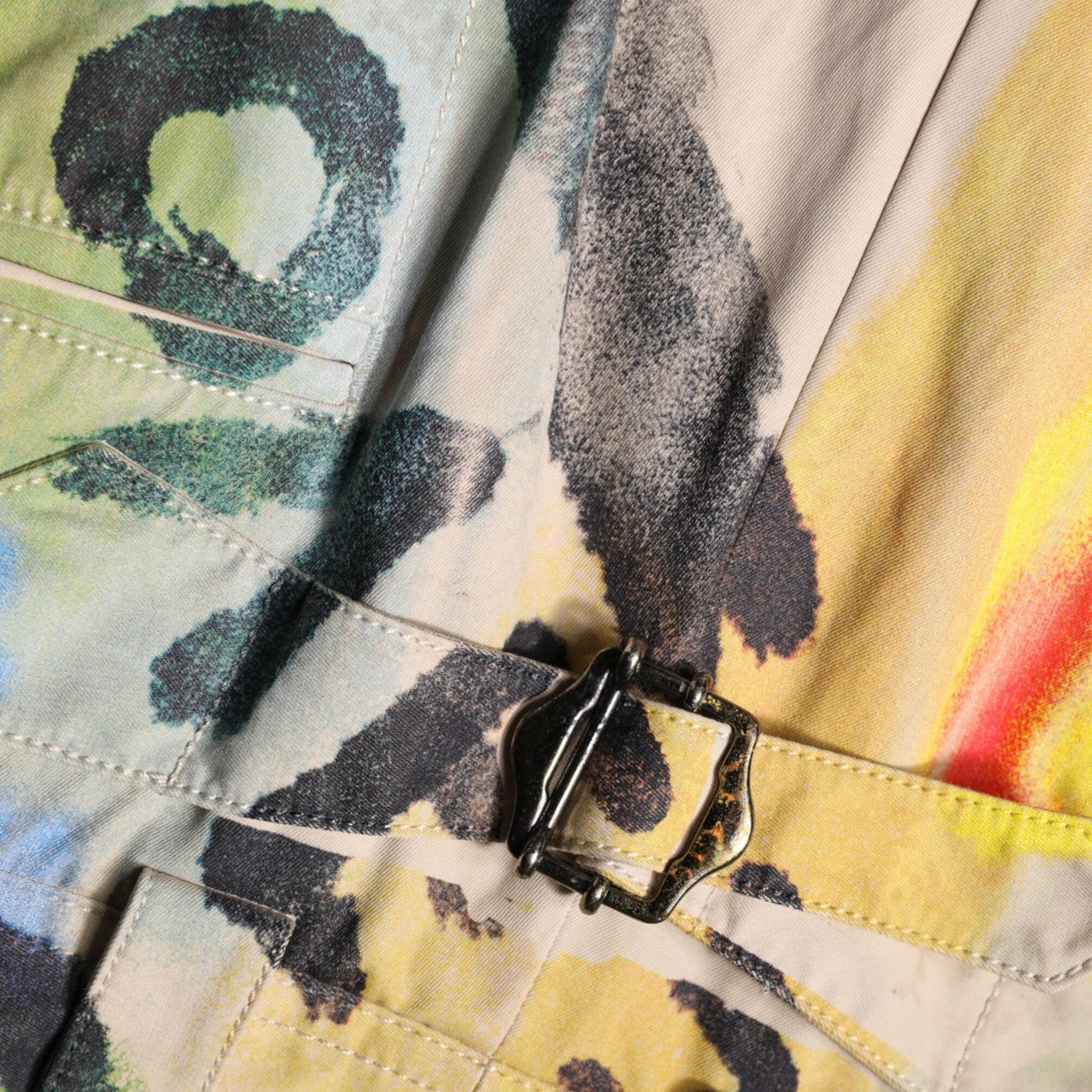 Dolce & Gabbana Multicolor Graffiti HighWaist Bermuda Shorts