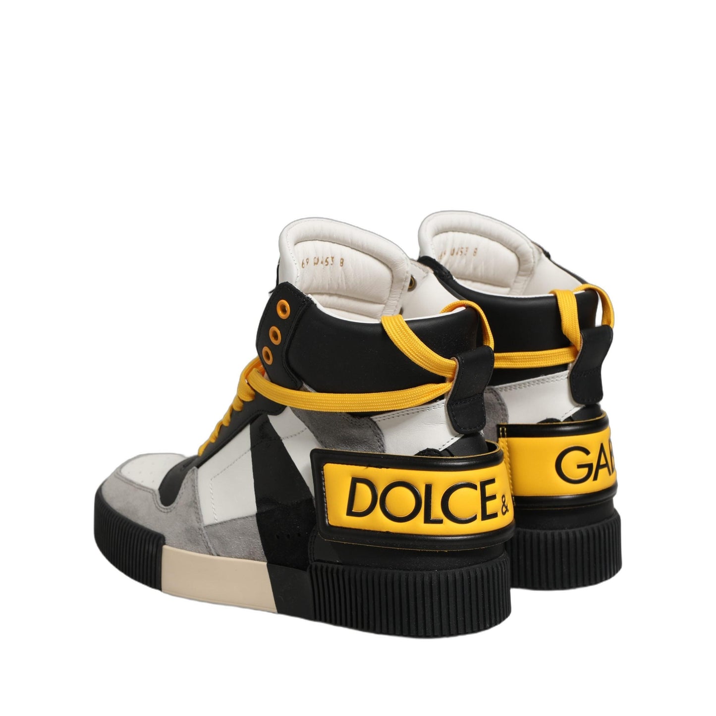 Dolce & Gabbana Multicolor Leather High Top Sneakers Shoes