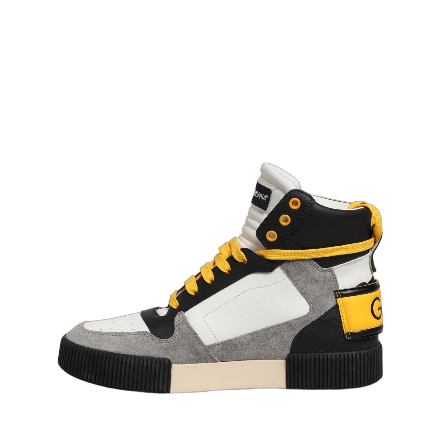 Dolce & Gabbana Multicolor Leather High Top Sneakers Shoes