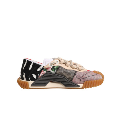 Dolce & Gabbana Multicolor Logo Low Top NS1 Sneakers Shoes