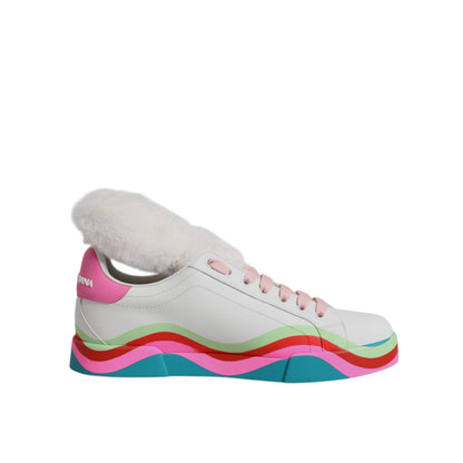 Dolce & Gabbana Multicolor Low Top Trainers Sneakers Shoes