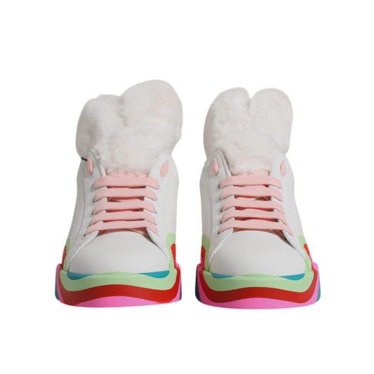 Dolce & Gabbana Multicolor Low Top Trainers Sneakers Shoes