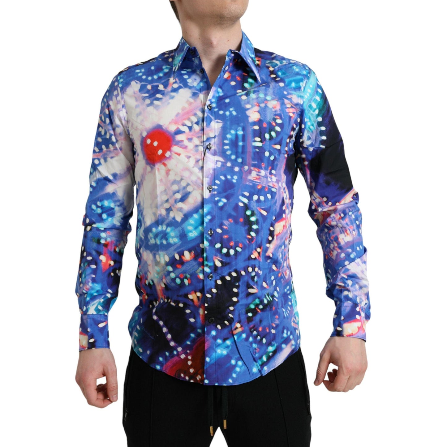 Dolce & Gabbana Multicolor Luminarie Slim MARTINI Shirt