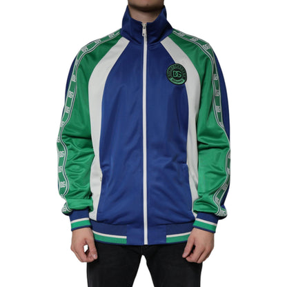 Dolce & Gabbana Multicolor Polyester Full Zip Bomber Jacket