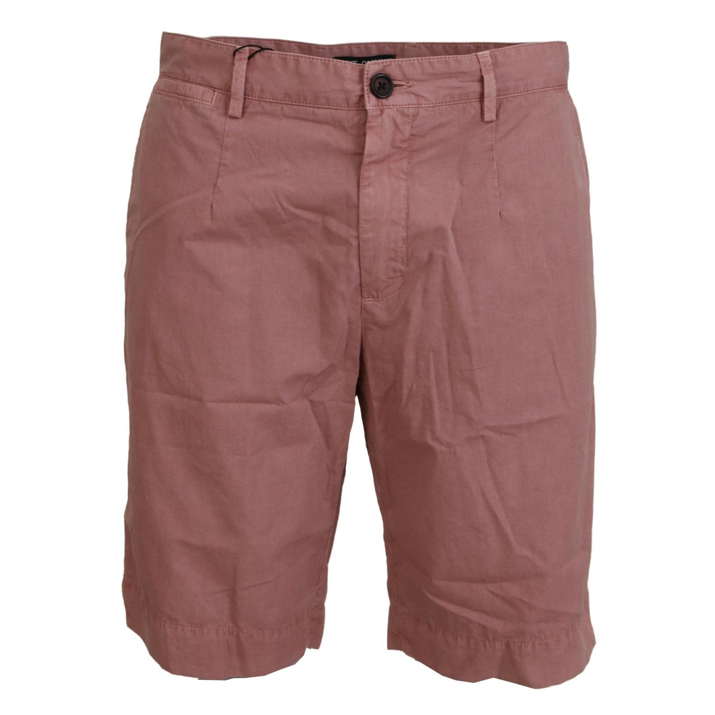 Dolce & Gabbana Pink Chinos Cotton Casual Mens Shorts