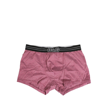 Dolce & Gabbana Pink D&G Logo Cotton Regular Boxer Underwear