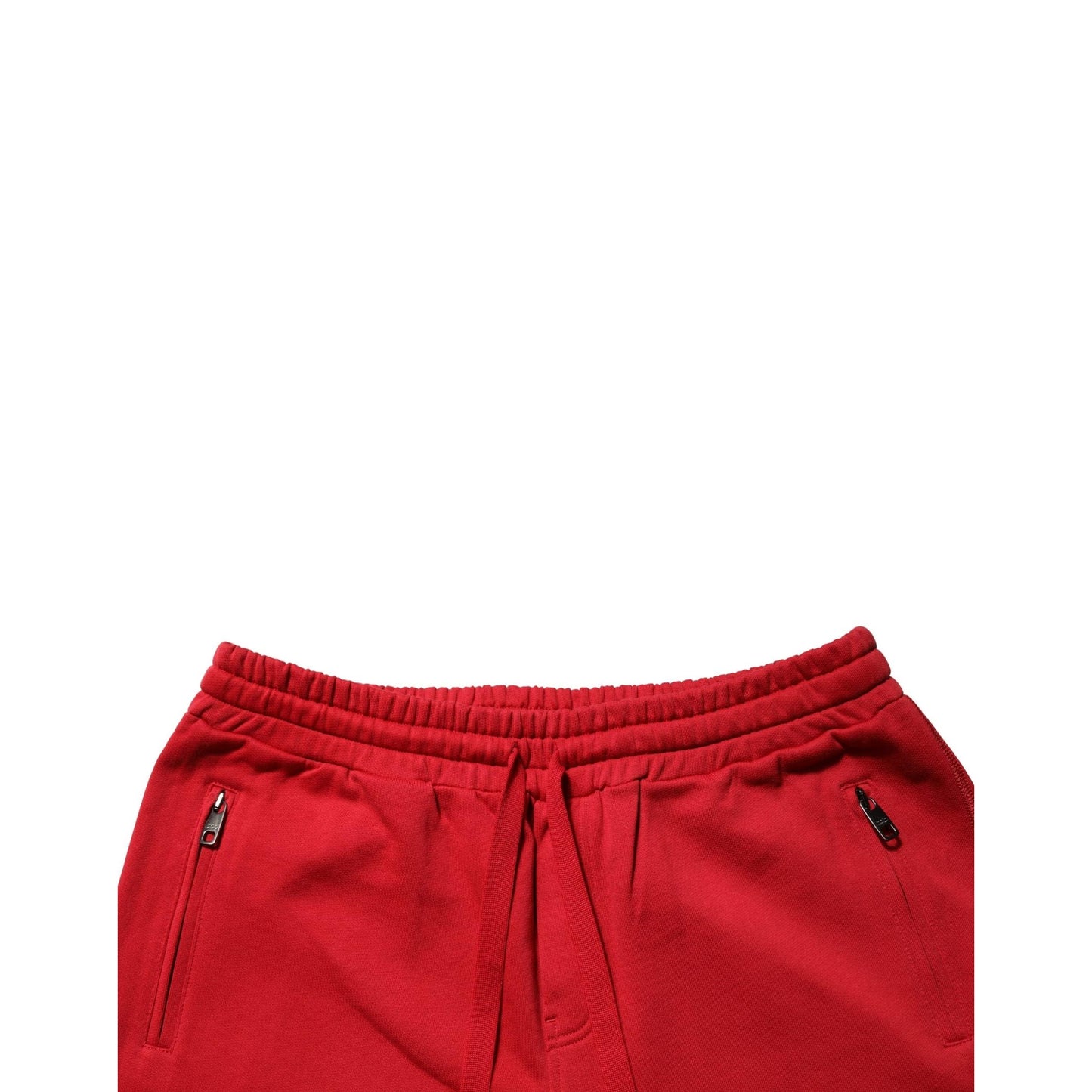 Dolce & Gabbana Red DG Logo Cotton Jogger Men Sweatpants Pants