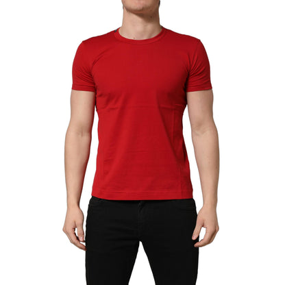 Dolce & Gabbana Red Goodluck 2023 Cotton Crew Neck T-shirt