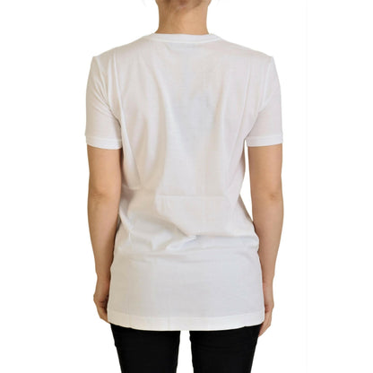 Dolce & Gabbana White Cotton DG Loves SUD T-shirt
