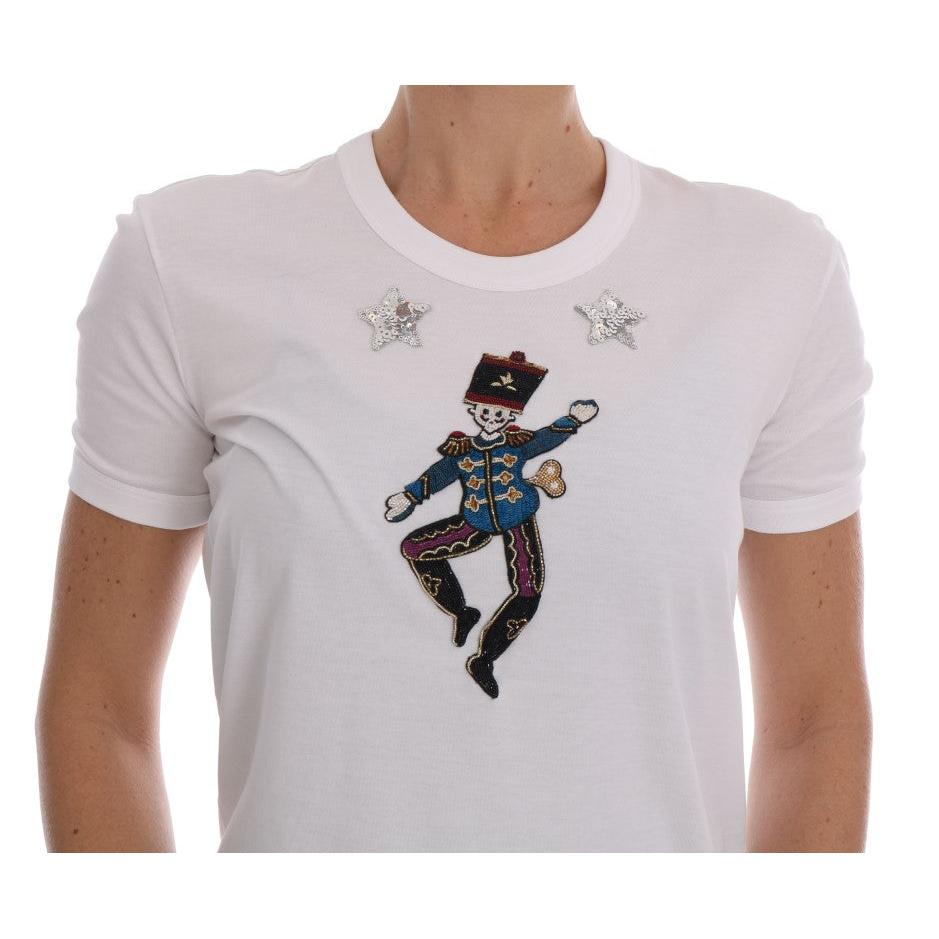Dolce & Gabbana White Cotton Fairy Tale T-Shirt