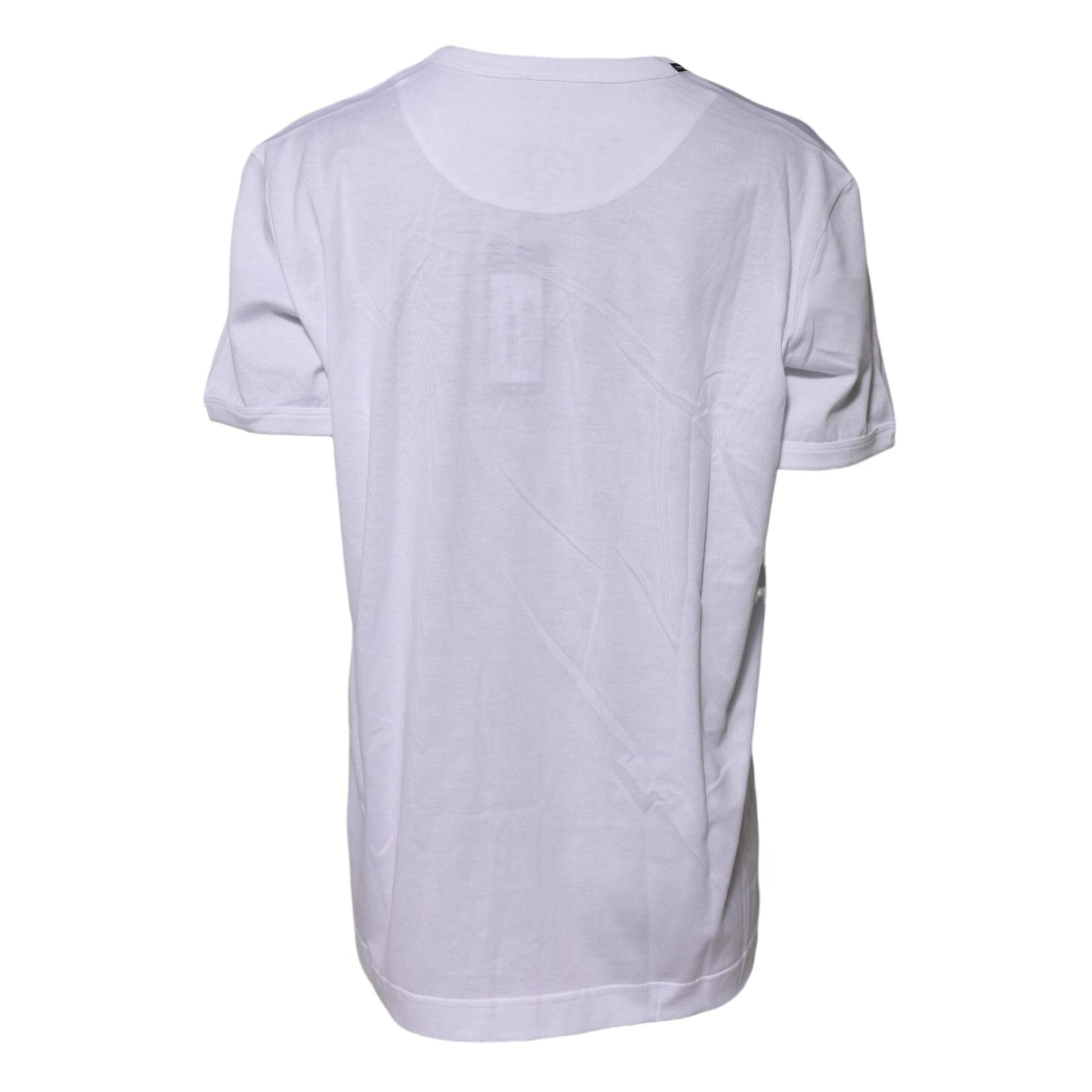 Dolce & Gabbana White Cotton Goodluck 2022 Crew Neck T-shirt