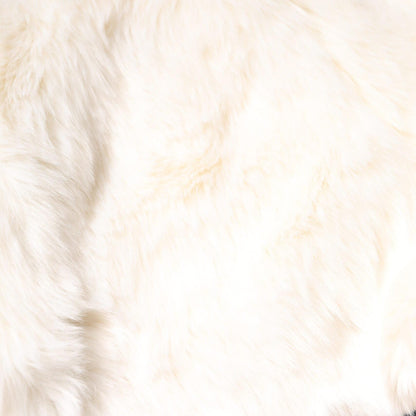 Dolce & Gabbana White Faux Fur High Waisted Hot Pants Short