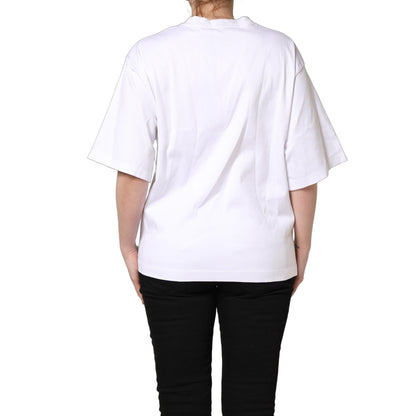Dolce & Gabbana White I'm A Super Model Fan Print Jersey T-shirt
