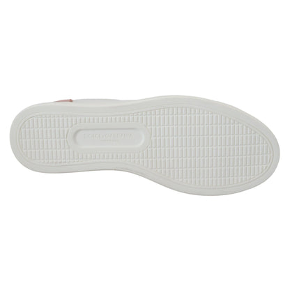 Dolce & Gabbana White Pink Leather Low Top Sneakers Shoes