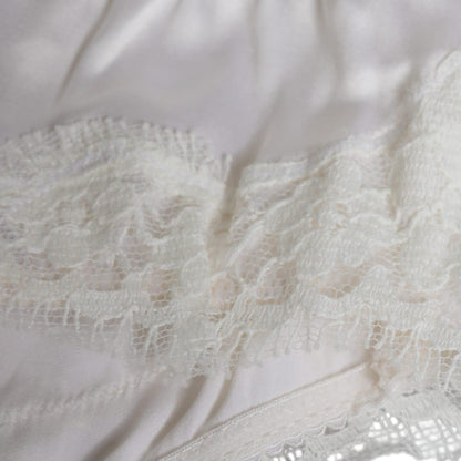 Dolce & Gabbana White Silk Stretch Panty Balconette Bra Underwear