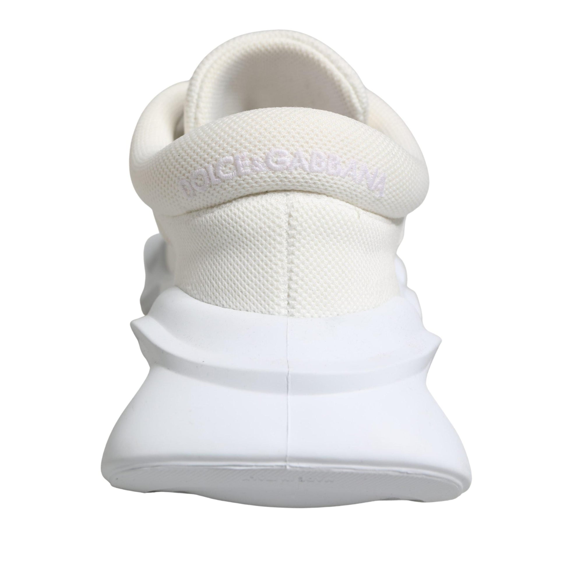 Dolce & Gabbana White Slip On Wave Low Top Sneakers Shoes