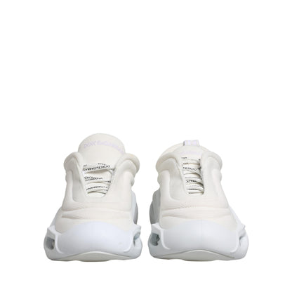 Dolce & Gabbana White Slip On Wave Low Top Sneakers Shoes