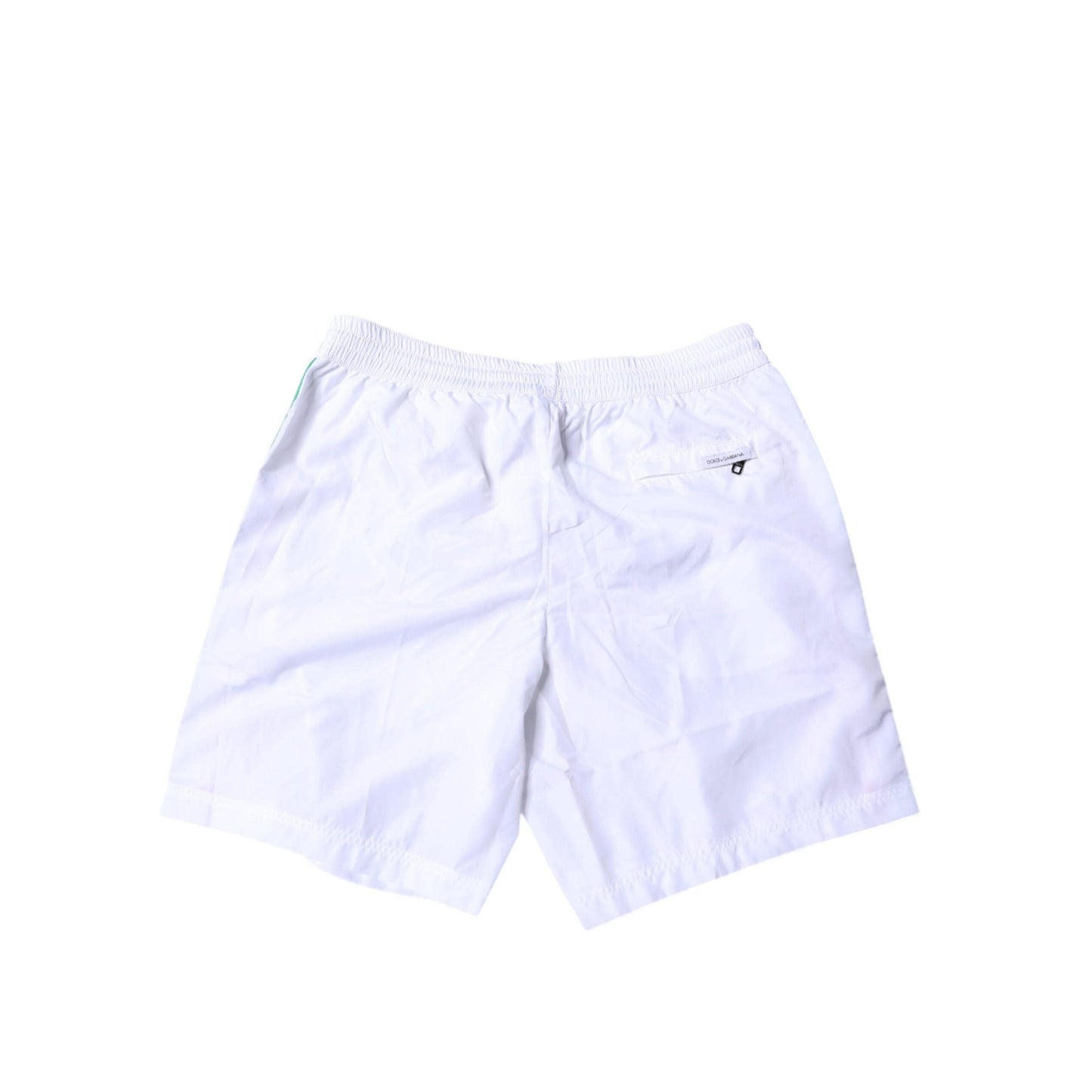 Dolce & Gabbana White Stripes Beachwear Shorts 2 Pc Swimwear