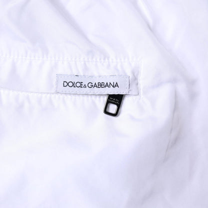 Dolce & Gabbana White Stripes Beachwear Shorts 2 Pc Swimwear
