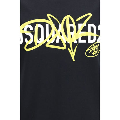 Dsquared² Black Cotton T-Shirt
