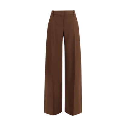 Ermanno Scervino Brown Viscose Casual Pants