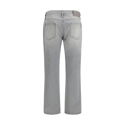 Ermanno Scervino Gray Cotton Boyfriend Jeans