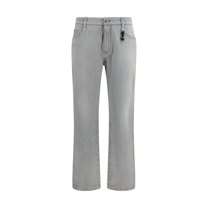 Ermanno Scervino Gray Cotton Boyfriend Jeans