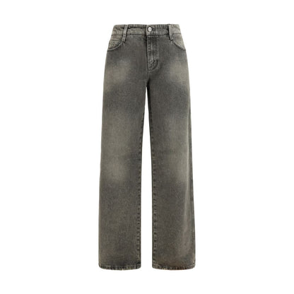 Ermanno Scervino Gray Cotton Relaxed Fit Jeans