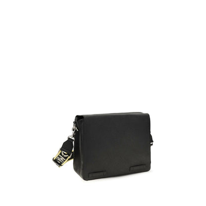 Fendi Black Calf Leather Bos Taurus Shoulder Bag