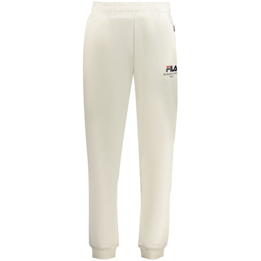 Fila White Cotton Men's Trousers