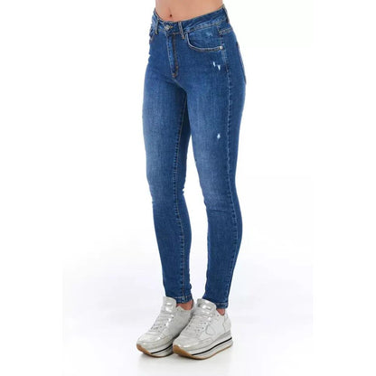 Frankie Morello Blue Denim Women Jeans