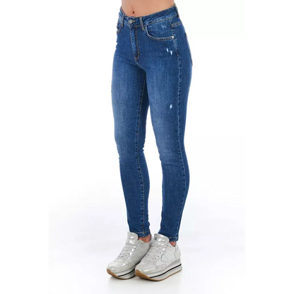 Frankie Morello Blue Denim Women Jeans