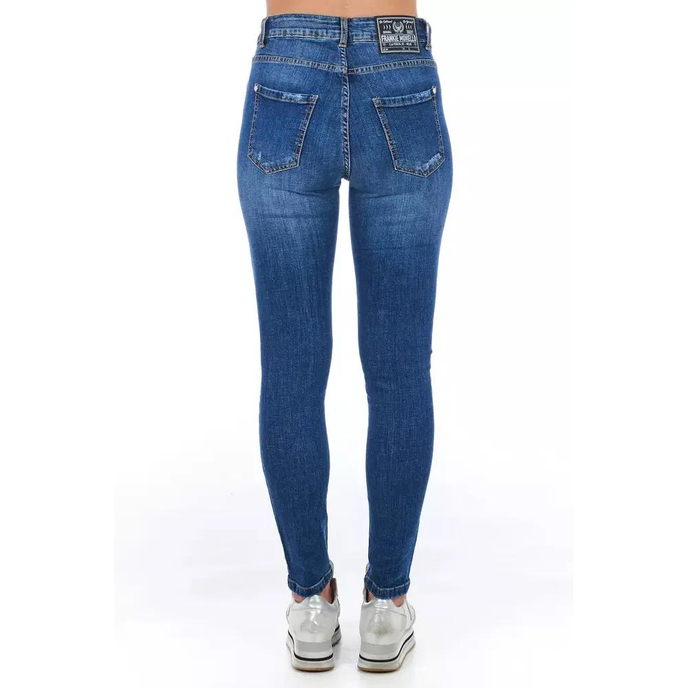 Frankie Morello Blue Denim Women Jeans