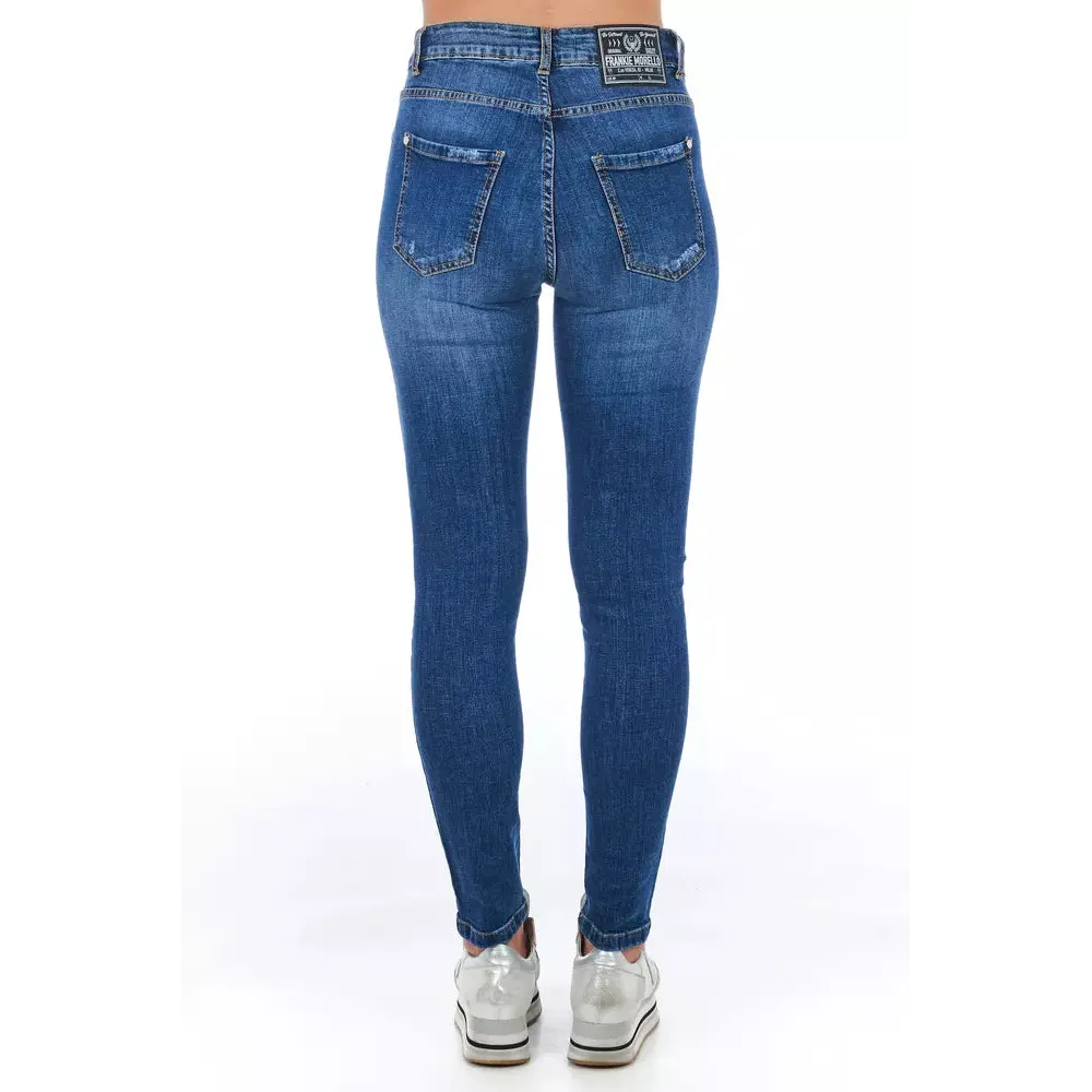 Frankie Morello Blue Denim Women Jeans