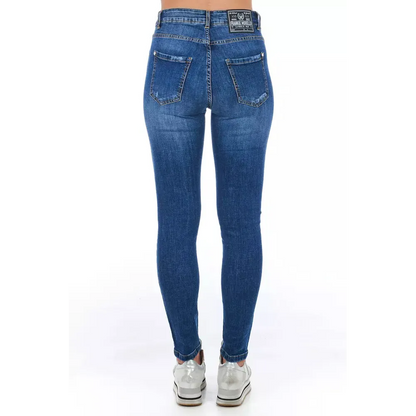 Frankie Morello Blue Denim Women Jeans