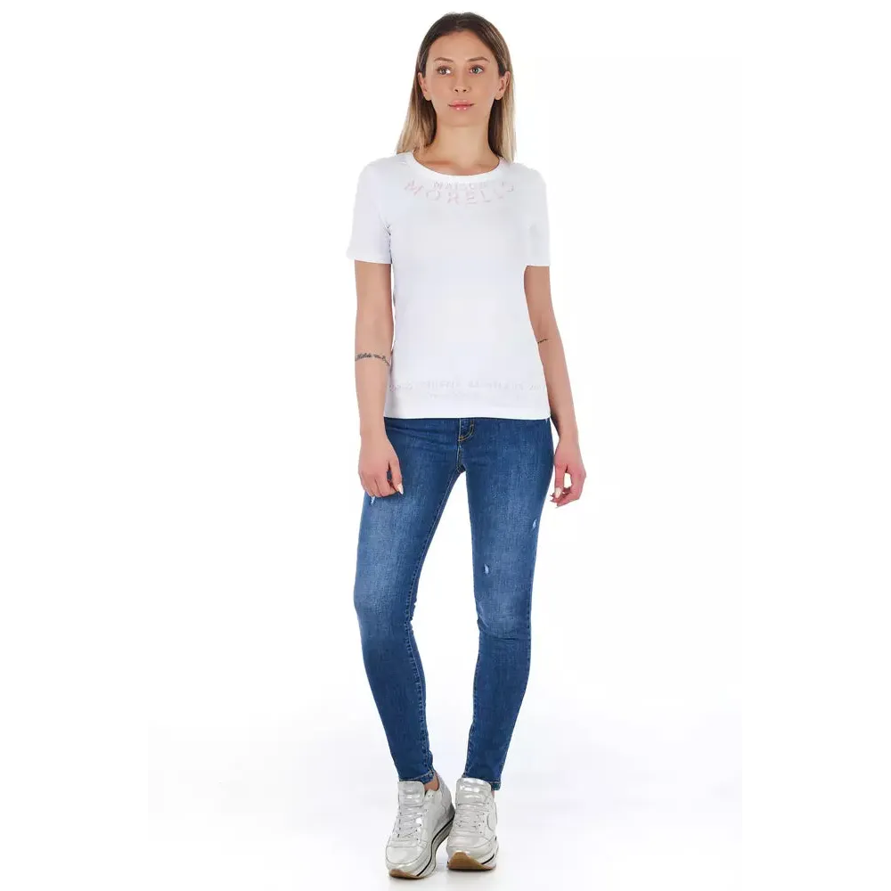 Frankie Morello Blue Denim Women Jeans