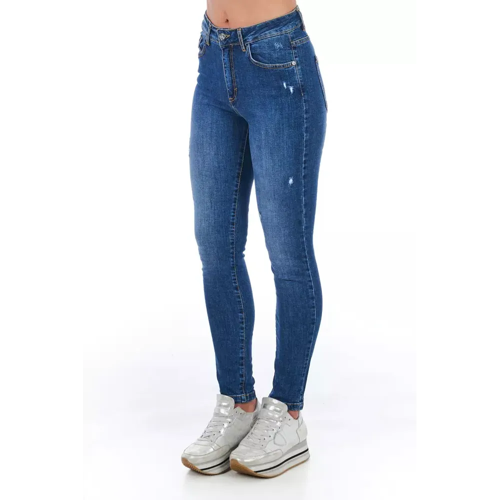 Frankie Morello Blue Denim Women Jeans