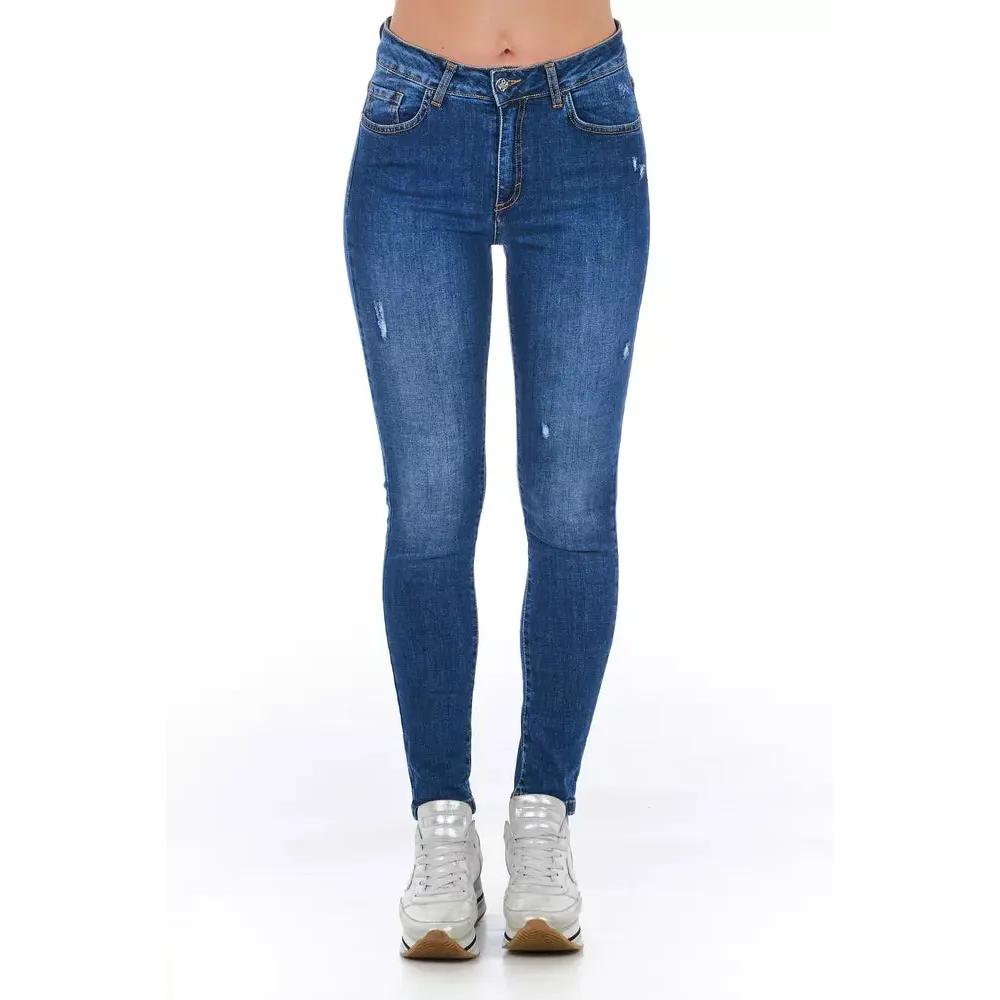 Frankie Morello Blue Denim Women Jeans