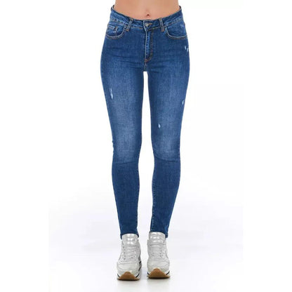 Frankie Morello Blue Denim Women Jeans