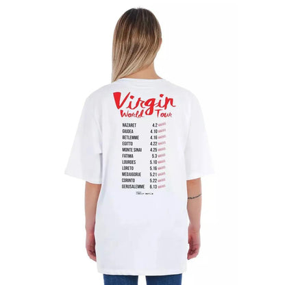 Frankie Morello White Cotton Women T-Shirt