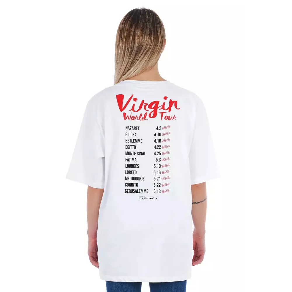 Frankie Morello White Cotton Women T-Shirt