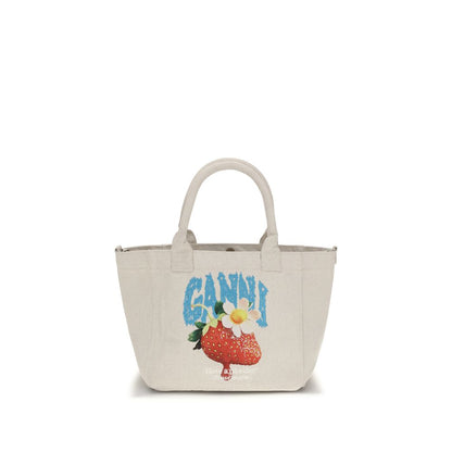 Ganni Beige Polyester Shoulder Bag