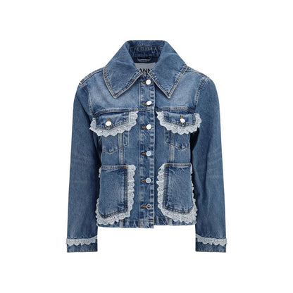 Ganni Blue Cotton Denim Jacket