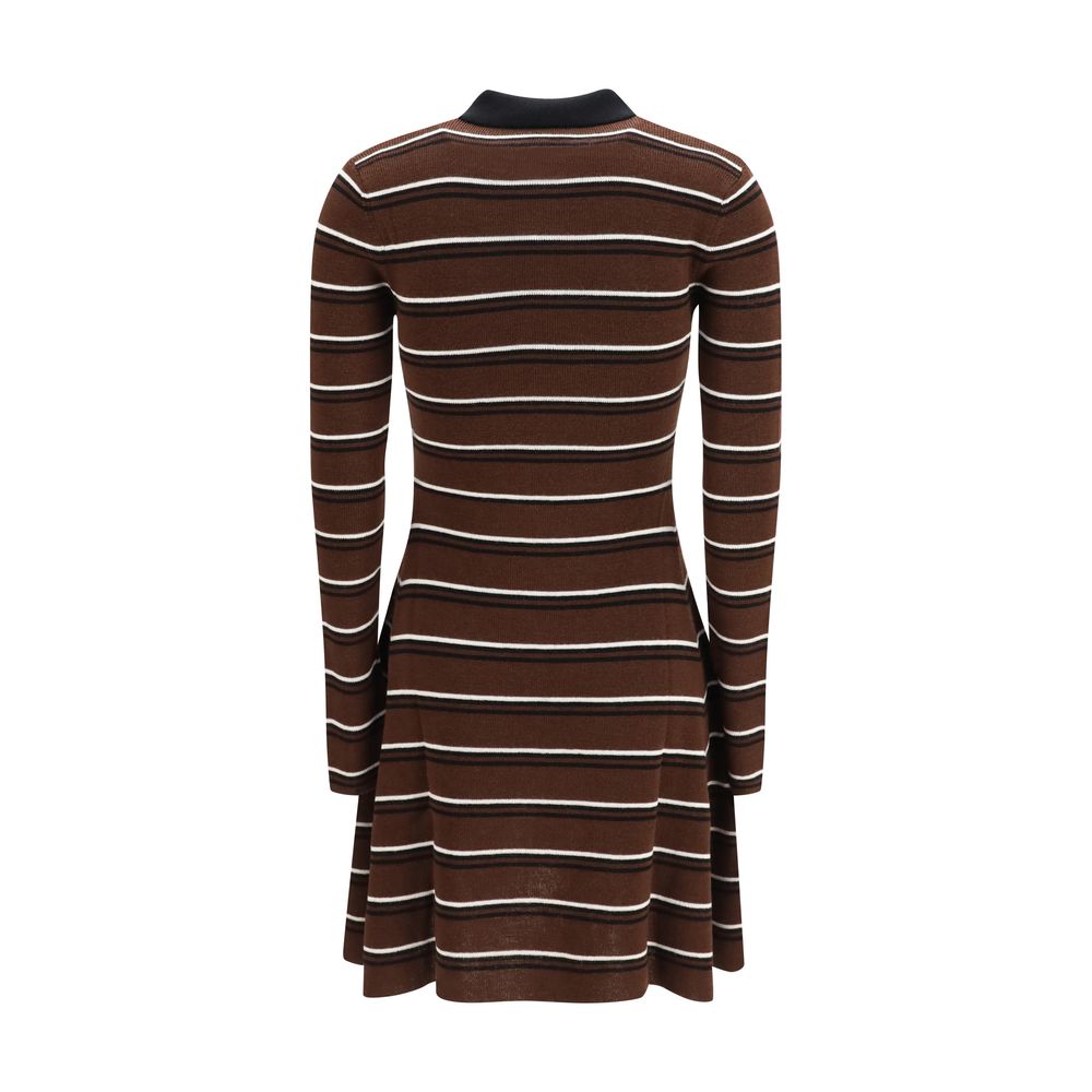 Ganni Brown Wool Oves Aries Casual Dress