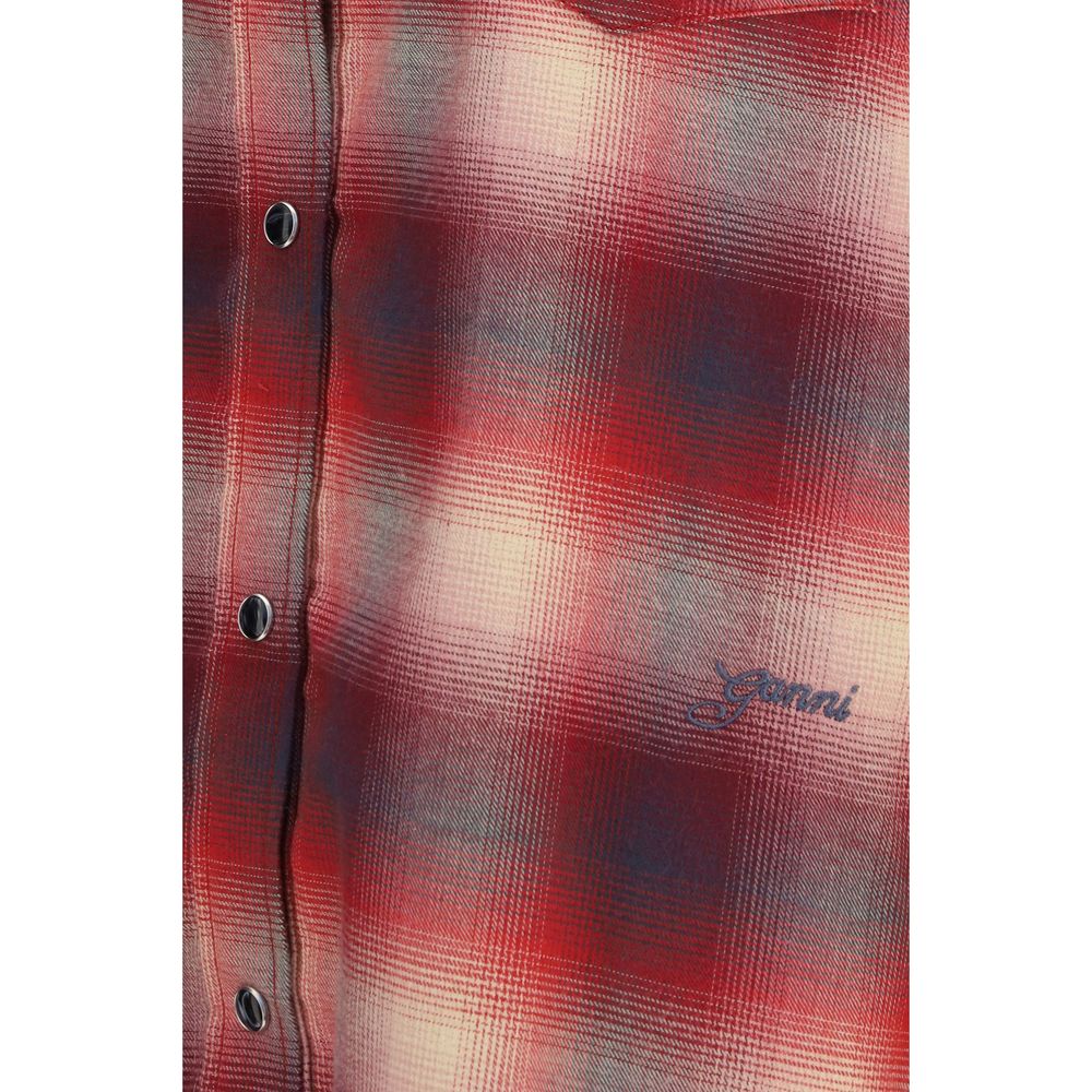 Ganni Multicolor Cotton Pattern Shirt