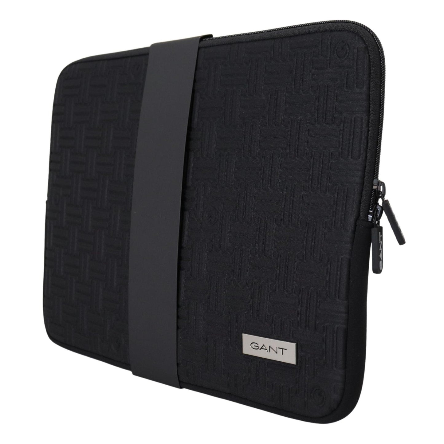Gant Black Padded Pouch Bag Zipper Cover Sleeve Case