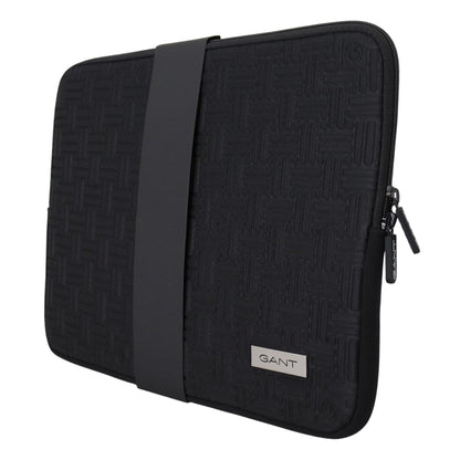 Gant Black Padded Pouch Bag Zipper Cover Sleeve Case